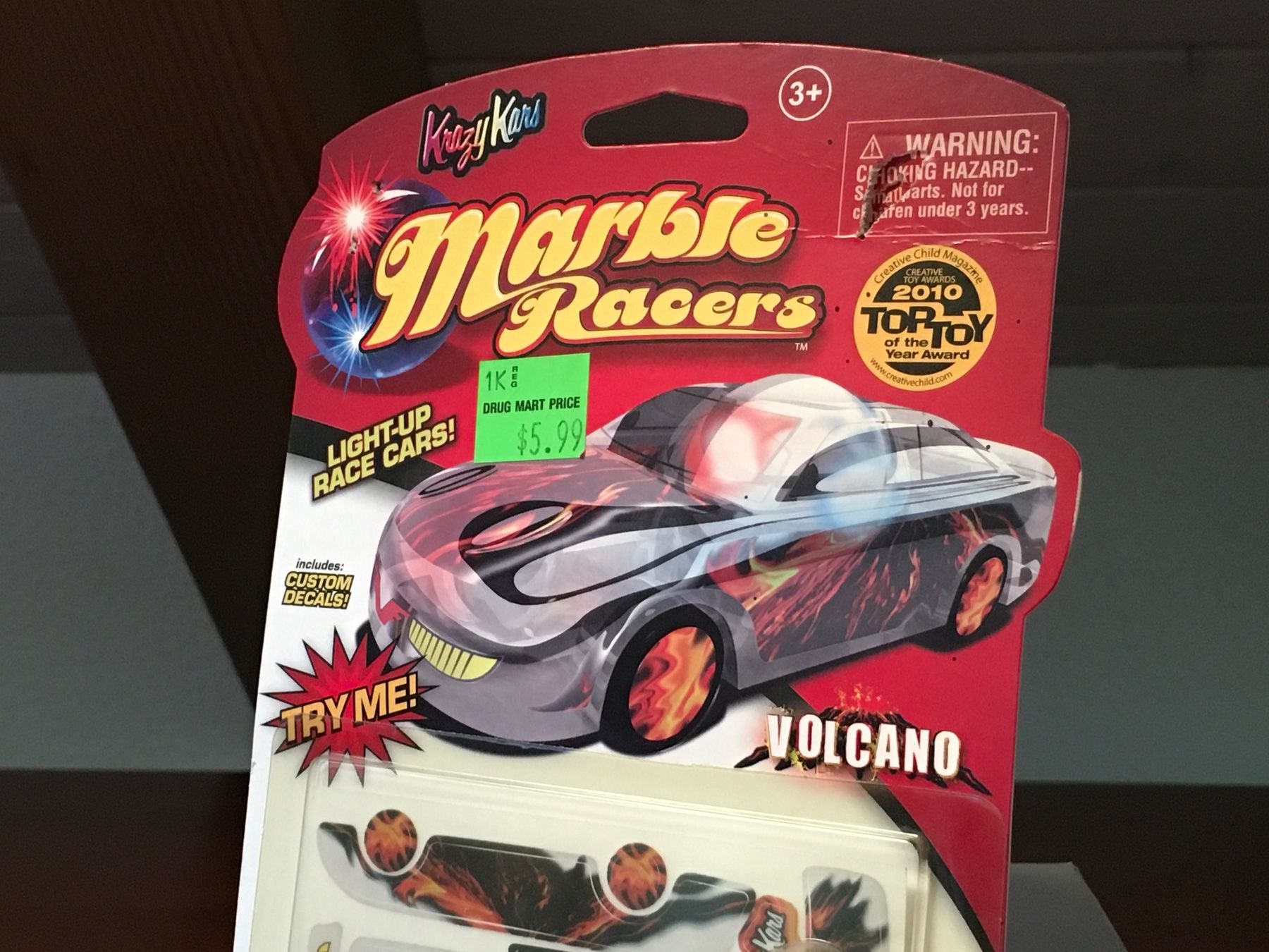 Hot Wheels Modellini d'auto: Volcano Krazy Kars 1/64 Marble Racers – Nuovo (secondo la descrizione) da Wohlen AG venduto da PrivatSammlung 2