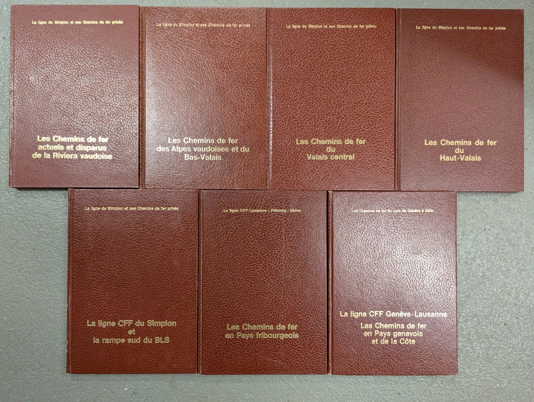 Libri: 7 volumes de chemins de fer. – Usato da montcherand venduto da Niollu