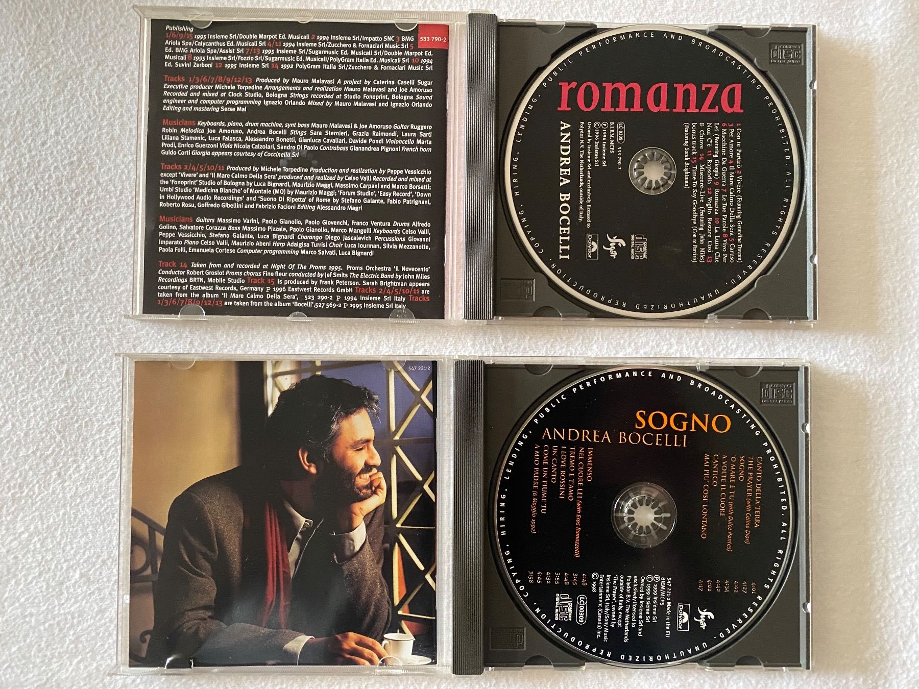 CD: 2 x Andrea Bochelli - Romanza / Sogno – Usato da Duggingen venduto da Kisha010 1