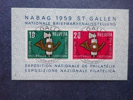 1959 W38 Block mit glasklaren Vollstempel & Gummi**