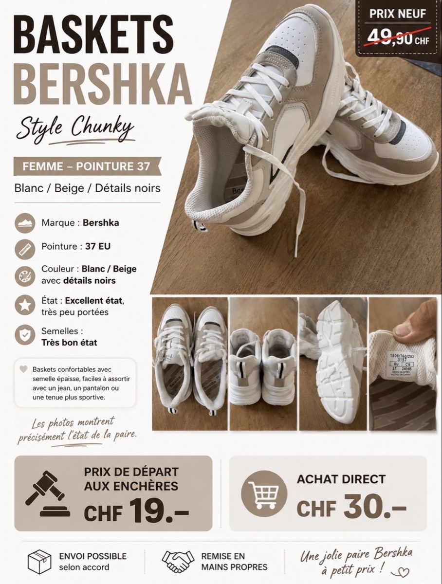 Bershka Chaussures femmes: Bershka – Neuf (Voir description) à Sembrancher par inf_9yyl