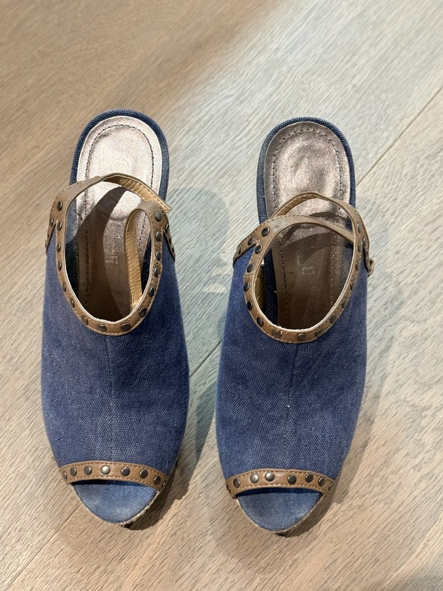 Scarpe da donna: Vintage Denim Platform Heels 37 – Usato da Spreitenbach venduto da Stefania.90
