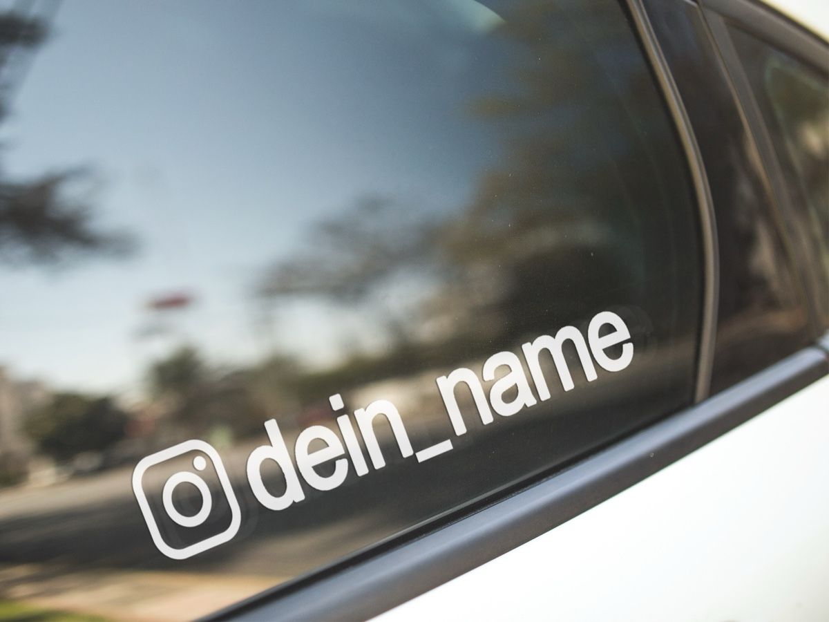 Sticker: Instagram Autoaufkleber personalisiert Sticker Tuning – Nuovo e nell'imballaggio originale da Vaduz venduto da deinaufkleber