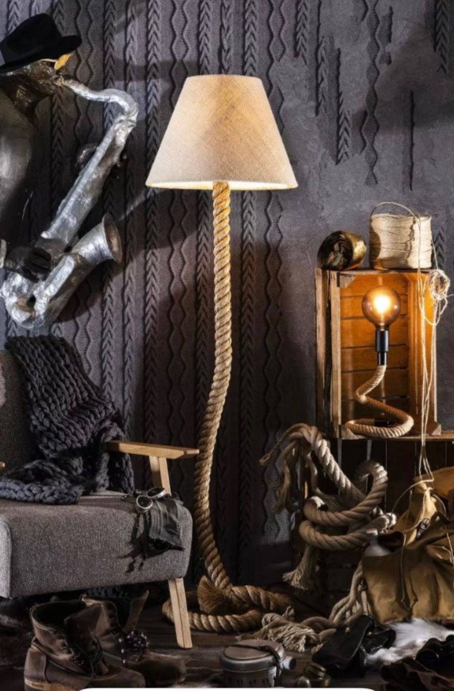 Lampes: Stehlampe mit Seil – Neuf (Voir description) à Bronschhofen par hobbykatz