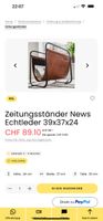 Zeitschriftenständer aus Leder von Mutoni, NP 99.-