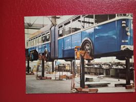 Zürich Werkstatt Fritschi Innenansicht Stadtbus in Reparatur