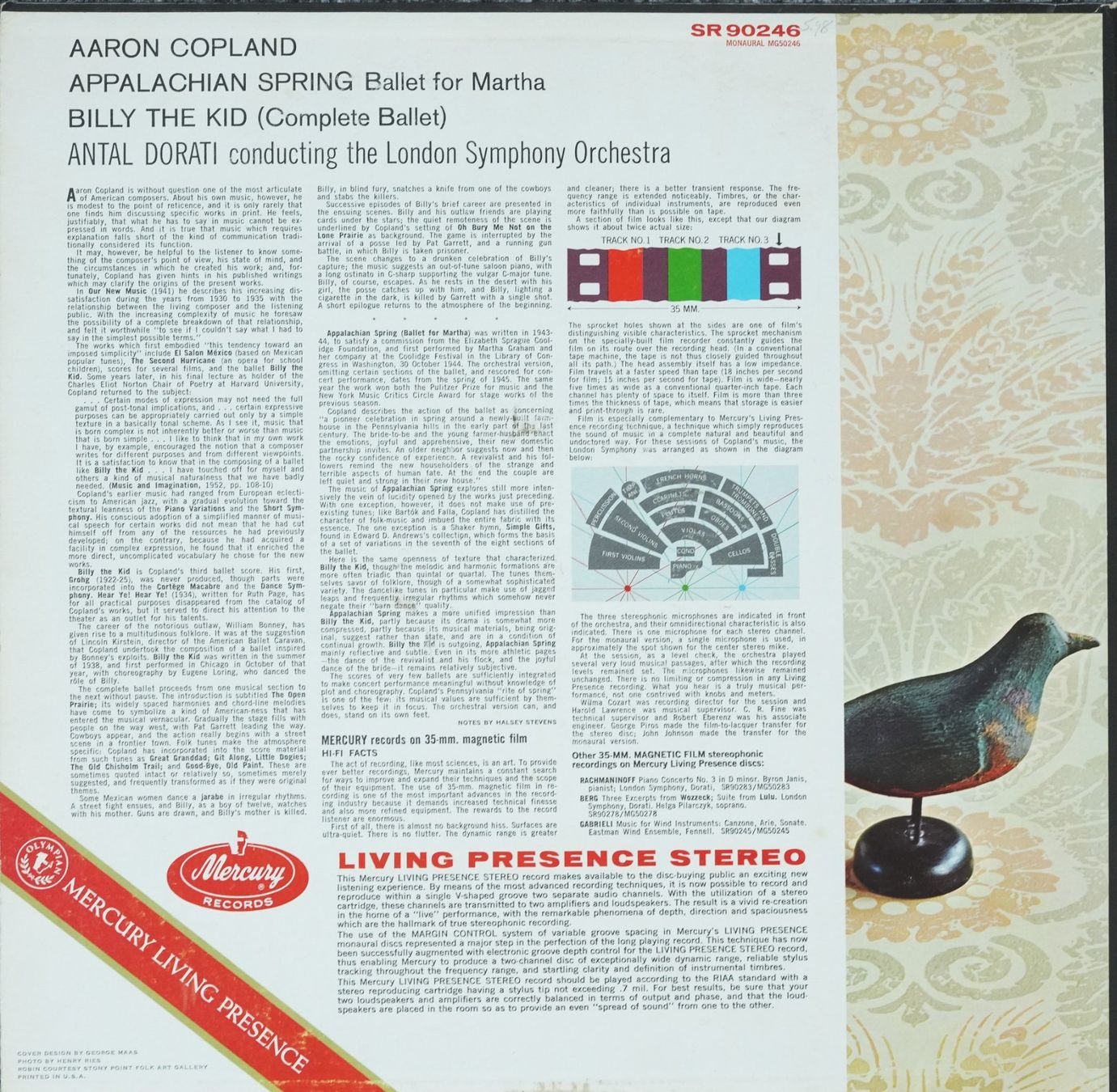 Dischi in vinile: Mercury SR 90246 / Copland / Appalachian Spring – Usato da Brunnen venduto da Techfreak1 1