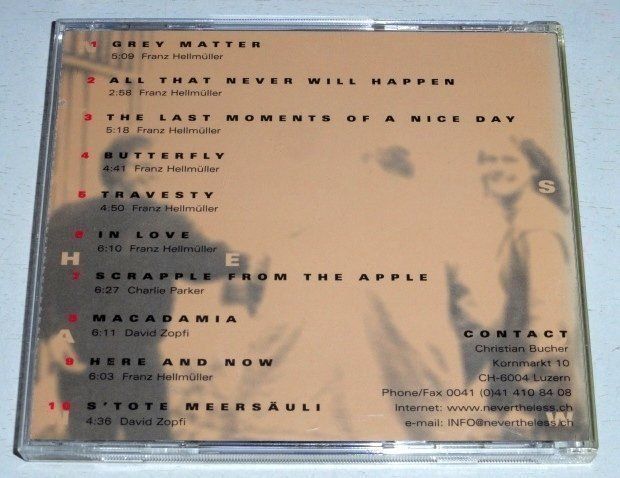 CD: Nevertheless-Franz Hellmüller, David Zopfi, Christian Bucher – Usato da Unterbäch venduto da kolbar 1