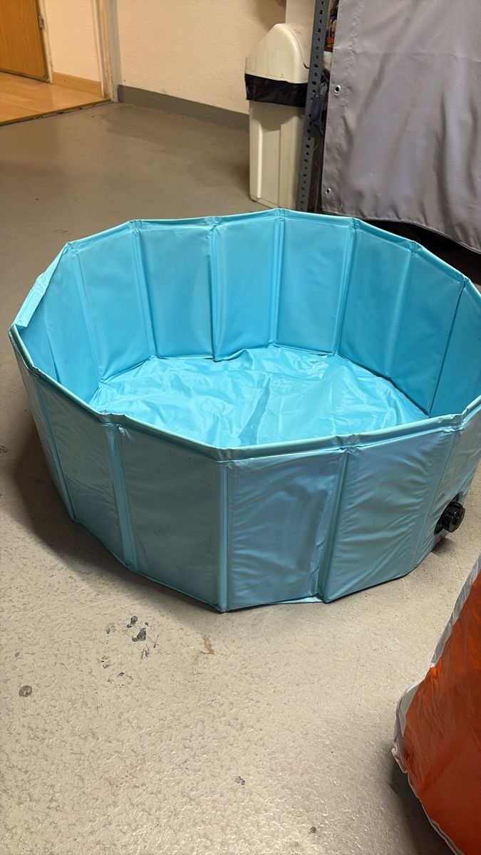Schwimmbad: Hundepool faltbar blau – Gebraucht aus Berikon von compton19