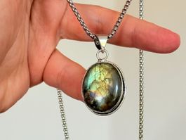 Pendentif Labradorite ovale