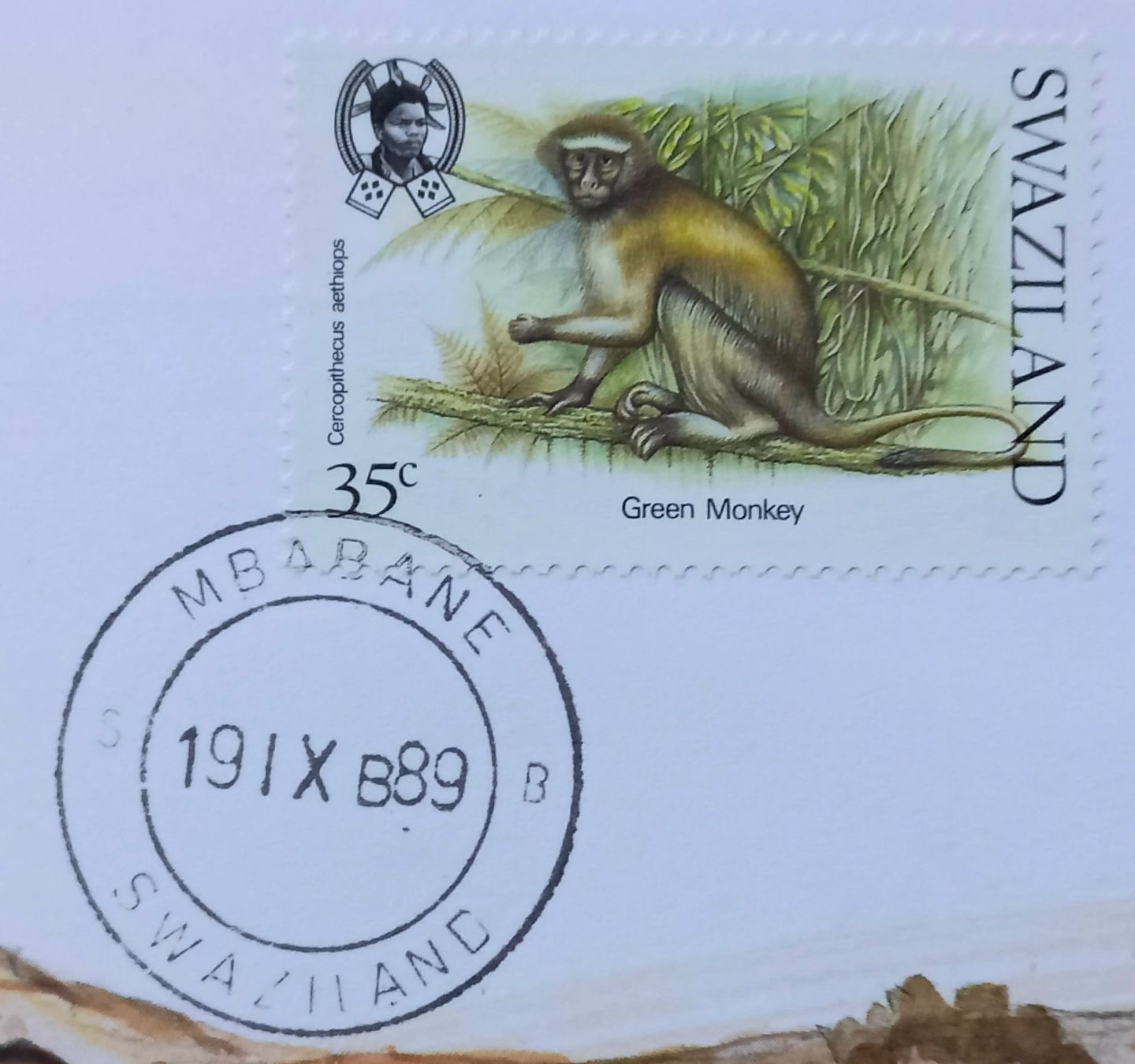 Tutti le monete: Münzbrief Swaziland 1989 – Usato da Niederuzwil venduto da lubimaja 3