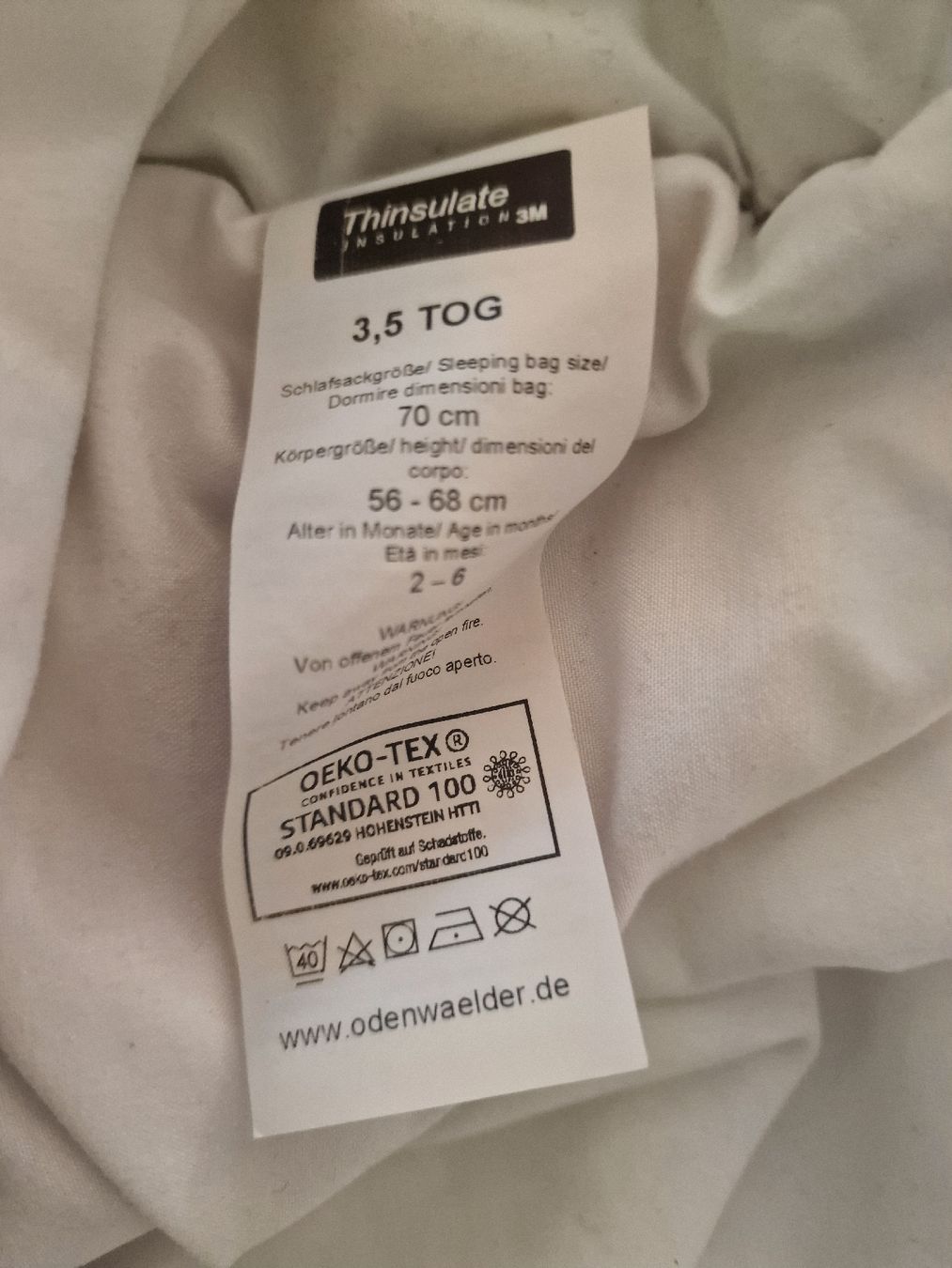 Sacchi a pelo:  2 Babynest Schlafsäcke 70cm – Usato da Bonstetten venduto da Foxi11 1