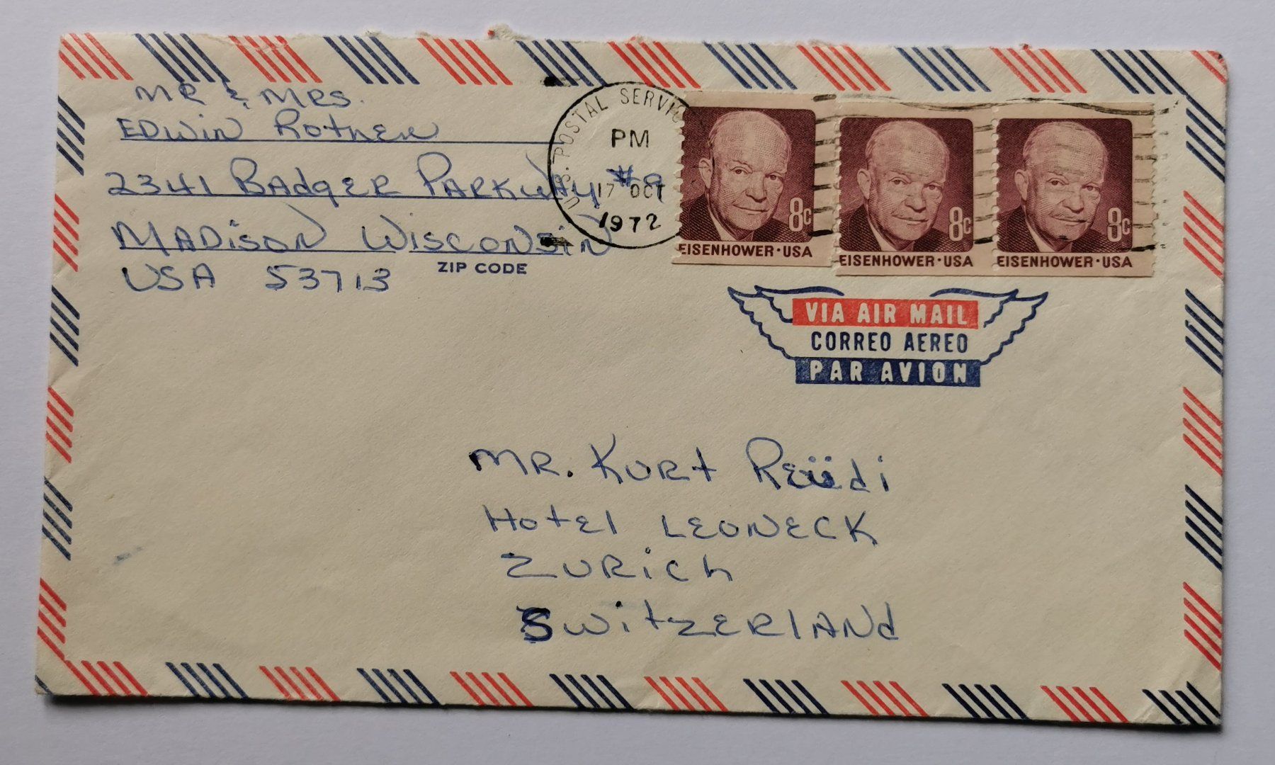 Tous les timbres: USA-Beleg 1972 – D'occasion à Aadorf par Chnorli-Furz