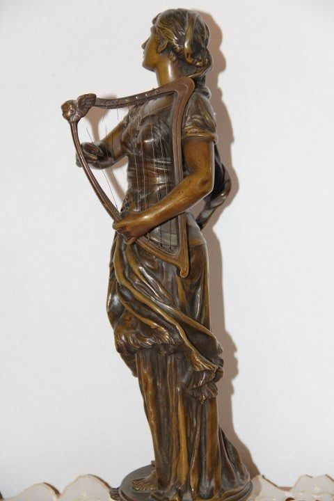 Sculture & Statue: Antique sculpture en bronze signe . – Usato da Praz (Vully) venduto da pikuluka1 1