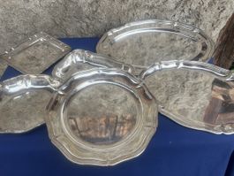 Servierschalen Set versilbert 5-teilig guter Zustand