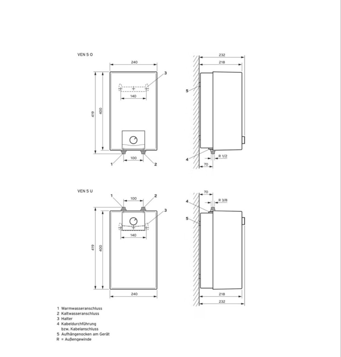 Sanitari: Vaillant eloSTAR PLUS VEN 5/7-5 U – Usato da Zürich venduto da Hossi66 5