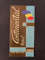 Hotel Continental Rimini, Riviera, vintage Prospekt