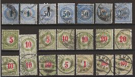 TAX99 - Lot de timbres taxe type chiffre