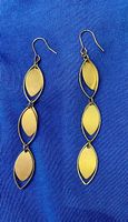 Ohrringe 5 cm, goldfarben