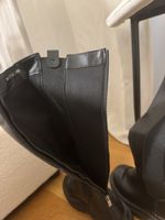 Damen Stiefel schwarz mit Reissverschluss Grösse 39