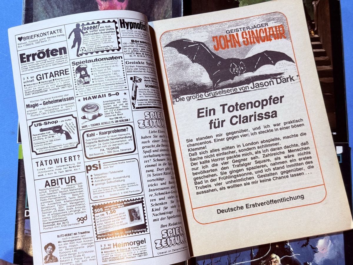 Libri: John Sinclair Gruselserie 5 Hefte – Usato da Zuerich venduto da SonderArt-Wertgut 2