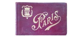 antikes Album Sammelpostkarten Paris