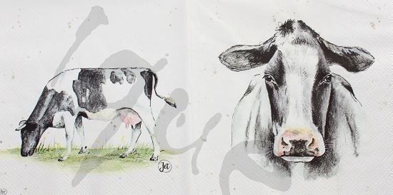 Tovaglioli: Serviette cow (1242) 2Stk. – Nuovo (secondo la descrizione) da Schlatt TG venduto da kreativ-atelier