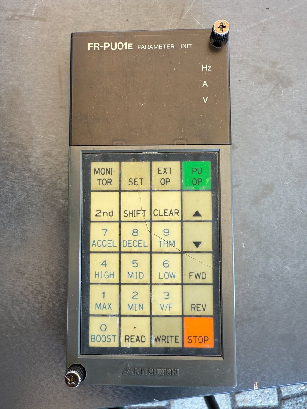 Mitsubishi Componenti elettronici: Mitsubishi FR-PU01 Operation Panel – Usato da Hohenrain venduto da roli1983