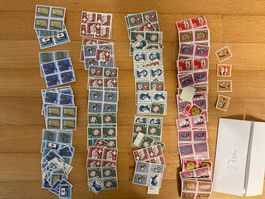 81.20Fr Pro Patria Viererblöcke Sammlung ungestempelt Lot