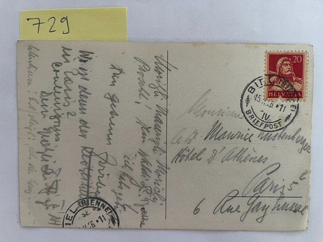 Cartoline postali: alte Ansichtskarte Klötzlikeller Bern, 1926 – Usato da Niederwil AG venduto da dahu75 1