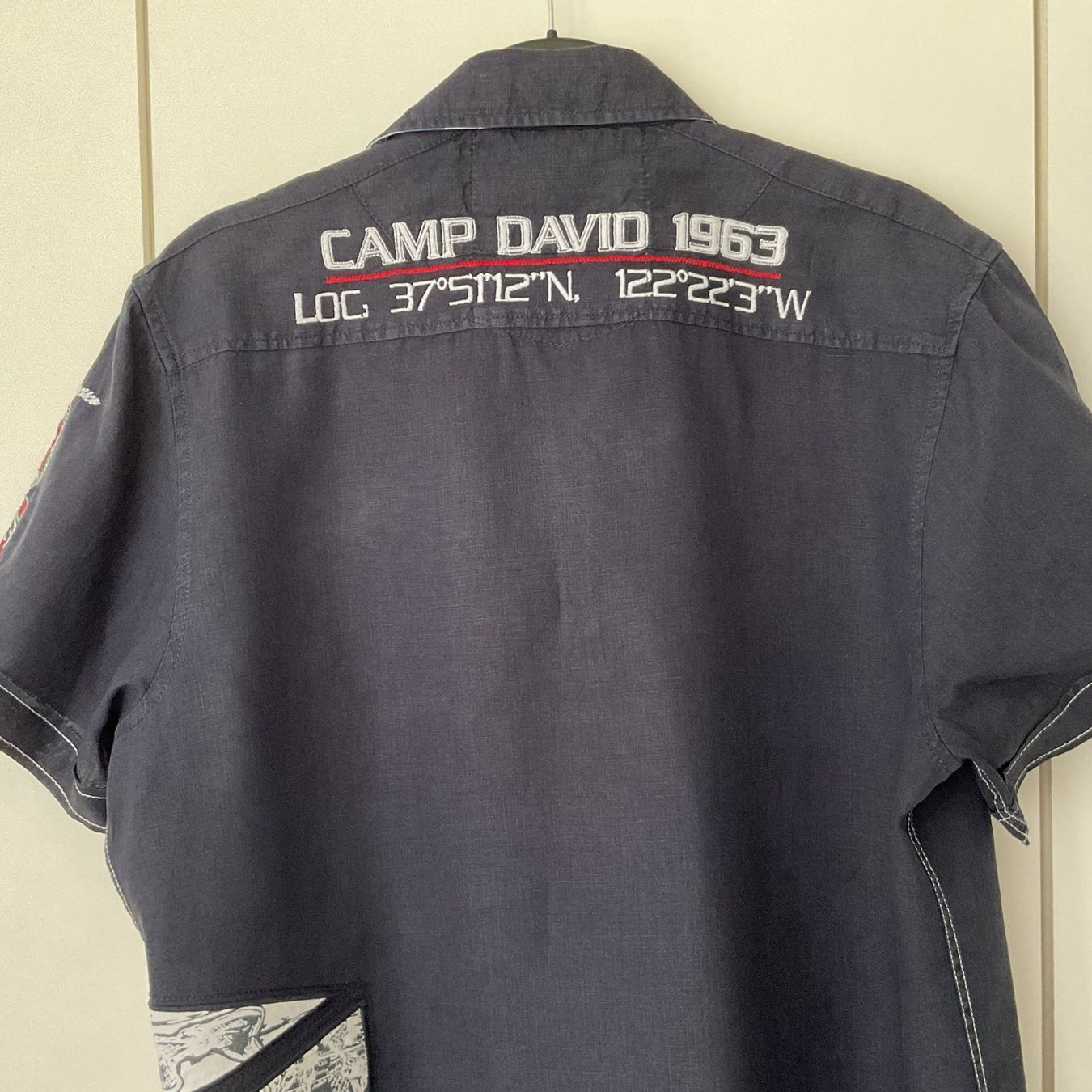 Camp David Camicie: Camp David - Kurzarm Hemd dunkelblau - Gr. L – Usato da Walchwil venduto da Budy7 2