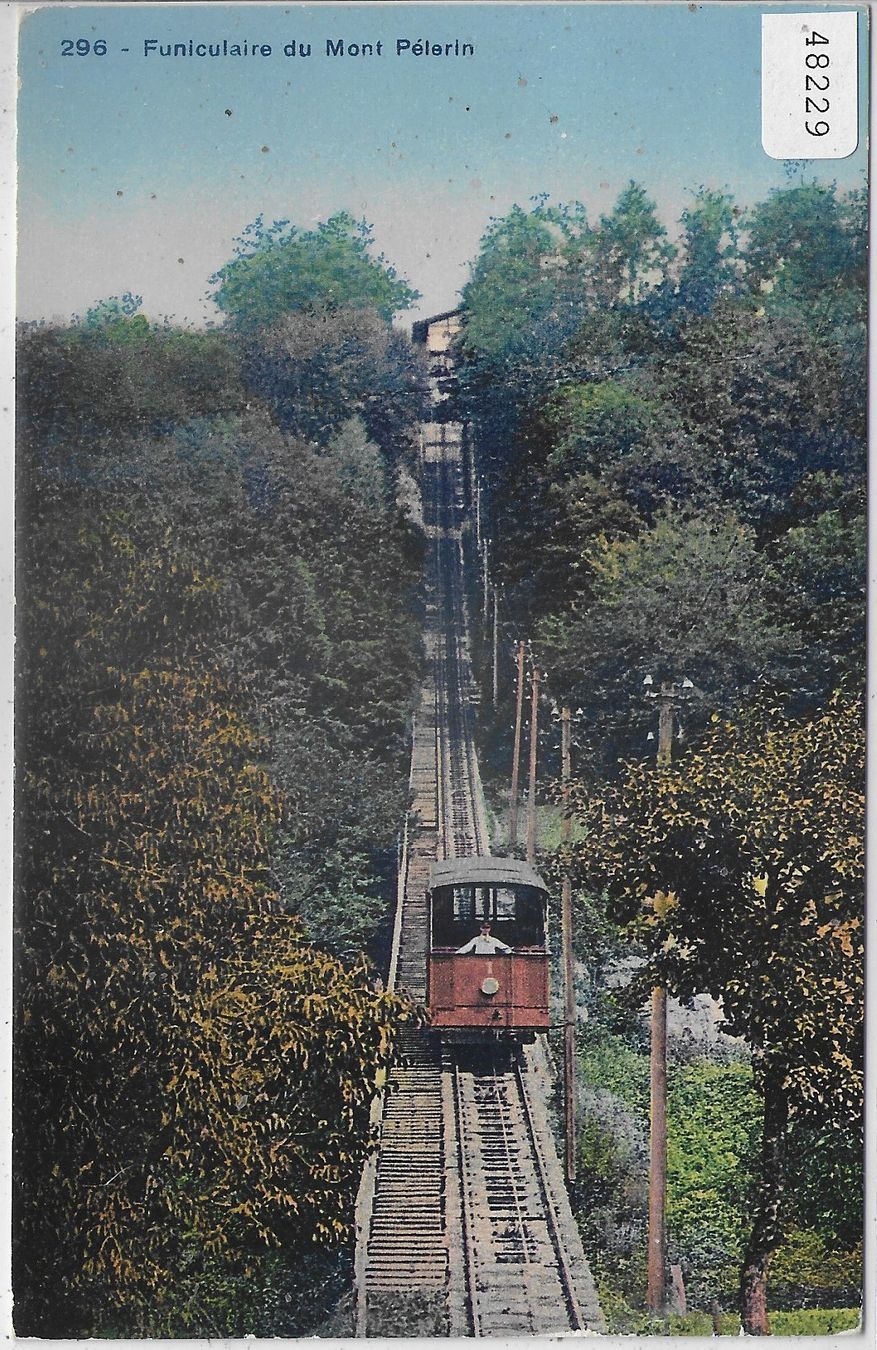 Cartoline postali: Funiculaire du Mont Pelerin – Usato da Ettingen venduto da Kartenplanet