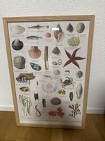 Wunderschöner Kunstdruck "Der Strand" mit Holzrahmen!
