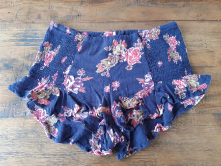 Boho Ethno Hippie Free People Shorts geblumt