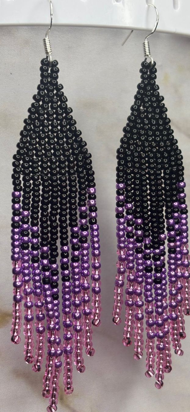 Orecchini pendenti & Orecchini a lobo: Fringe Earrings Pink/Fransen Ohrringe rosa – Nuovo (secondo la descrizione) da Zürich venduto da ChicElegance_Jewelry 4