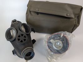 Gasmaske Schweizer Armee mit Tasche und Filter NEU