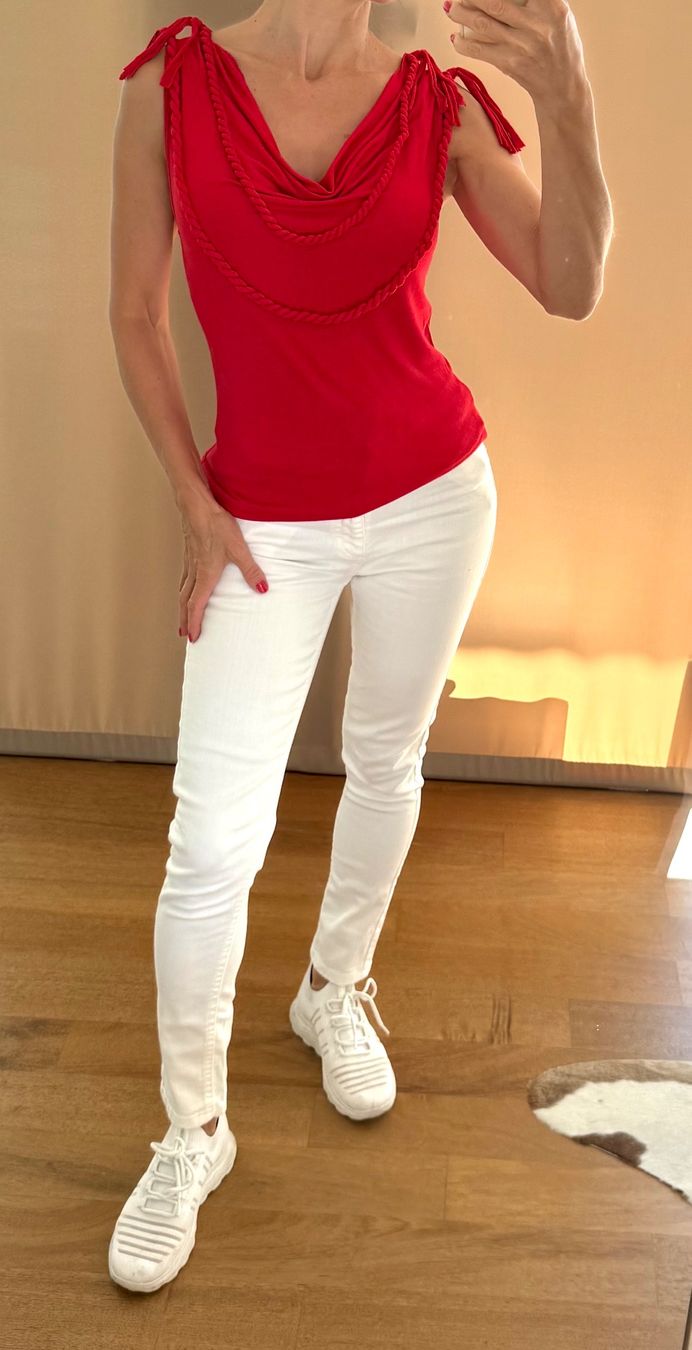 Camicette: Bluse Marinestyle rot Grösse 34/36 – Usato da Stansstad venduto da InStyle8 1