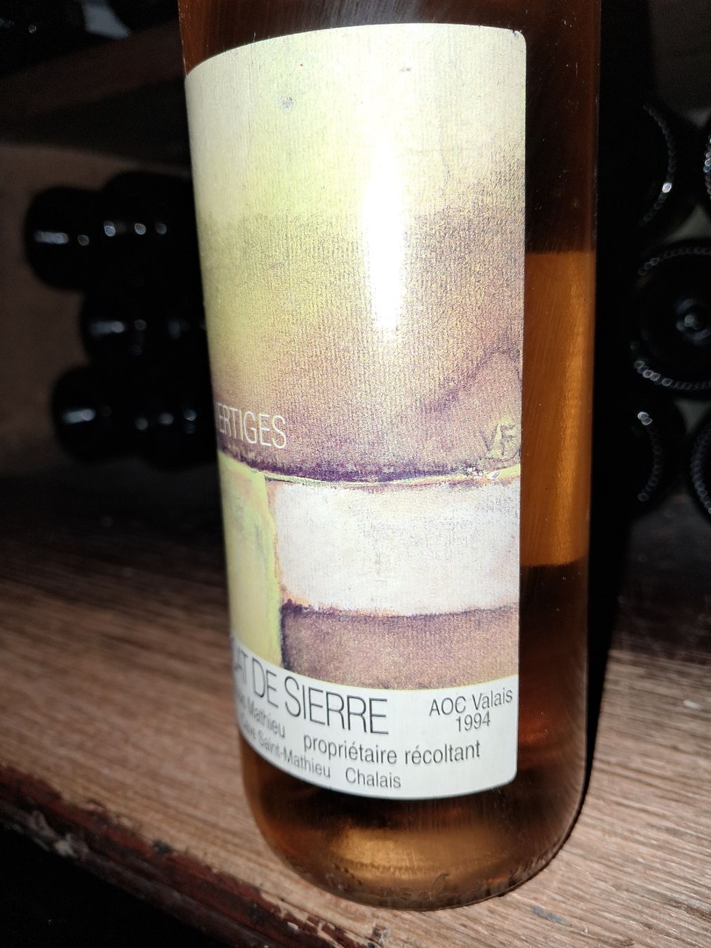 Vino: Vertiges muscat de sierre 1994 – Nuovo e nell'imballaggio originale da Le locle venduto da juliensaran 3