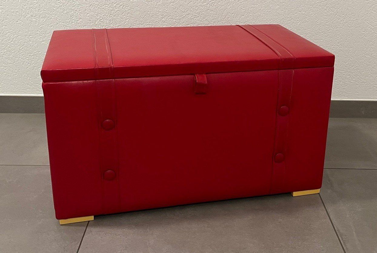 Cassapanche: Box de rangement rouge vintage/pop - Style unique ! – Usato da Mont-sur-Lausanne venduto da Alodius