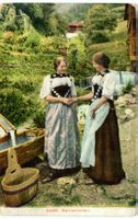 Trachten-AK BERNERINNEN Frauen in Tracht