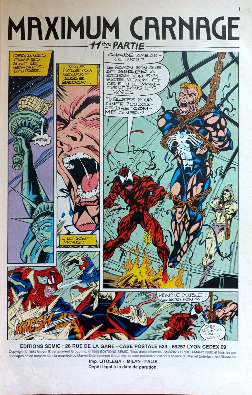 Fumetti: BD Comic - Spider Man 1162-700X - français – Nuovo (secondo la descrizione) da Niederuzwil venduto da lubimaja 1