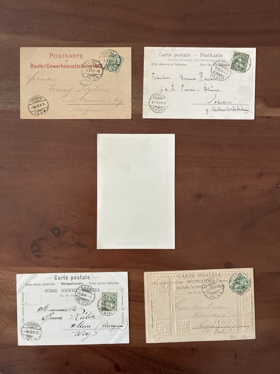 Cartoline postali: 10 Ansichtskarten Schweiz diverse von Basel – Usato da Oftringen venduto da Cla.vD.74 1