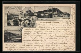 Vorläufer-AK St. Moritz, 1893, Paracels