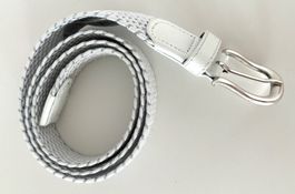 Gürtel Alberto weiss/silber, size 90 - top Zustand