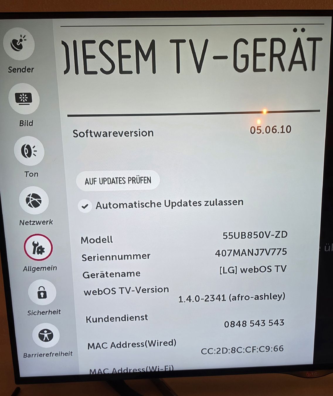 LG Televisori: Fernseher LG 55UB850V 55" – Usato da Safenwil venduto da Flaboenel 3