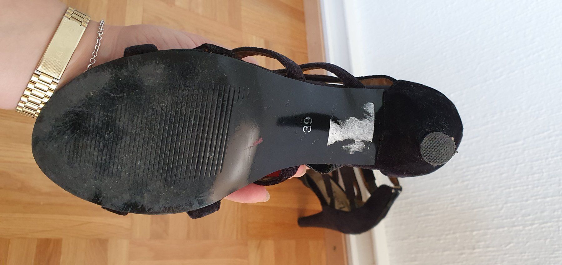 Scarpe da donna: Chaussures ouverte à Talons  velours – Nuovo (secondo la descrizione) da Prilly venduto da RoDyRe 3