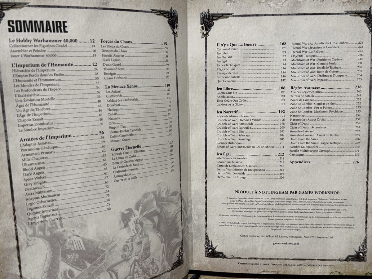 Libri: Livre de base V8 Warhammer 40k – Nuovo (secondo la descrizione) da Miécourt venduto da Dinedine9494 1