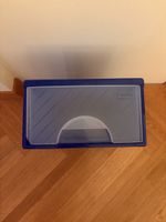 Aufbewahrungsbox blau transparent Deckel guter Zustand