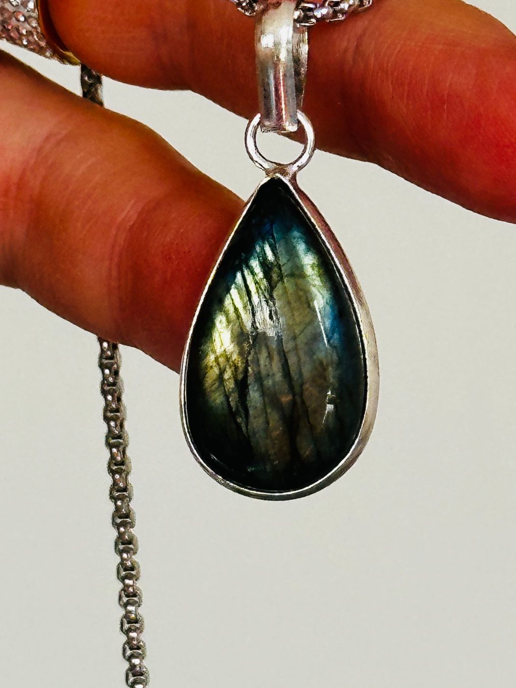 Ketten: Labradorite Gemstone Handmade Jewelry necklace – Neu und originalverpackt aus Genève von AGBERG 9