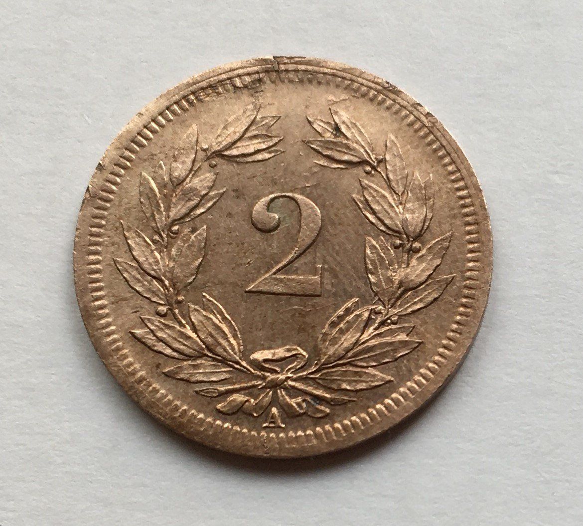 Tutti le monete: 1851 2 Rappen -unz – Usato da Kirchberg SG venduto da Helveticus00 1